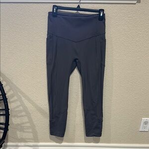 Lululemon - Charcoal gray High-Waisted Leggings.